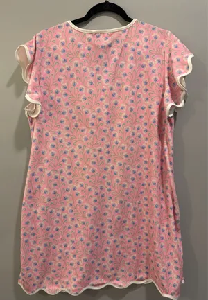 SSYS The Label Garden Vines Floral Cotton Material Flutter Sleeve Getting Ready Robe / Cover-Up Pink thumbnail 5