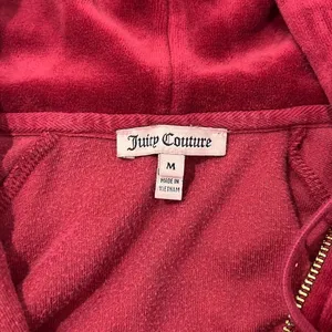 Juicy Couture Vintage Red Zipup‎ Size Medium thumbnail 2