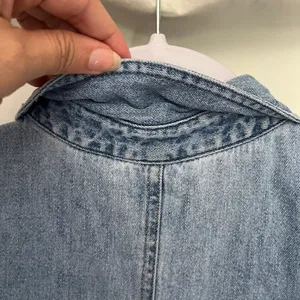 Vintage Y2K NY Jeans Denim Snap Mini Dress Sz 12 Preppy Western Sleeveless 90s thumbnail 9