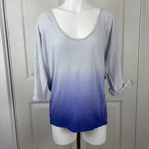We The Free purple ombre slouchy linen-cotton top thumbnail 3