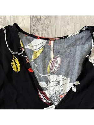 Free People Bella Floral Bell Sleeve Tunic Mini Dress women’s size small thumbnail 6