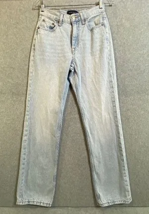 Aeropostale High Rise Baggy Jeans Women 00 Reg Light Wash Denim Retro Y2K EUC thumbnail 1