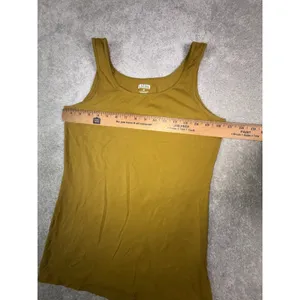 Duluth Trading Co. Tank Womens Mustard Yellow No-Yank Racerback thumbnail 6
