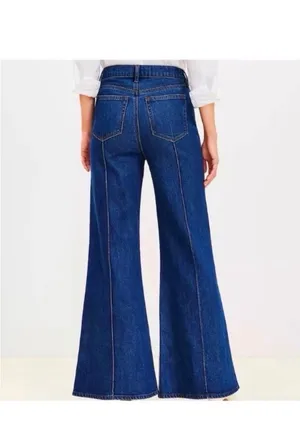 Loft High-Rise Flare Kick Jeans thumbnail 5