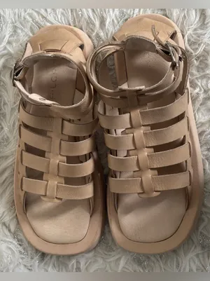 Pilcro Women’s Tan Woven Gladiator Sport Leather Sandals Size 38 thumbnail 13