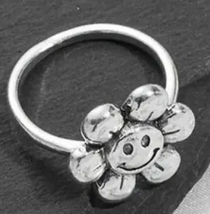 Women’s Stainless Steel Silver Ring Size 7 thumbnail 1