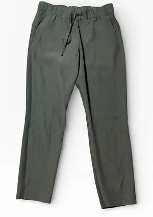 Lululemon On the Fly Woven Dark Olive Green Size‎ 6 Jogger Travel Leisure W5BM4S thumbnail 1