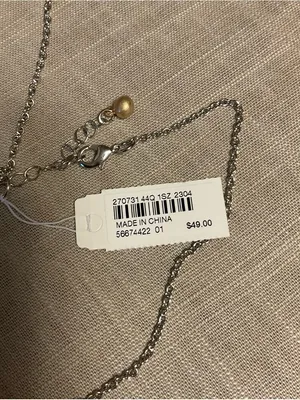 J. Jill Two-Tone Gold and Silver Flower Charm Necklace thumbnail 6