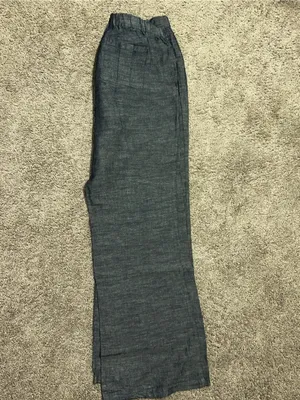 New York & Co. Linen Cotton Wide-Leg Drawstring Pants thumbnail 4