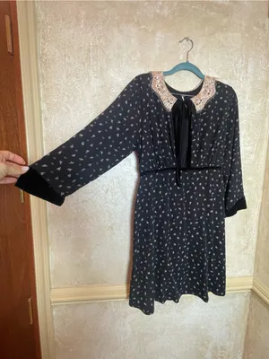 Free People Delfina Mini Dress Coquette Retro CottageCore Whimsical Romantic M thumbnail 6
