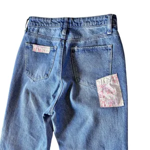 Women’s Nordstrom BP quilt high rise patchwork straight leg jeans size 25 thumbnail 7