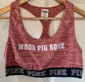 PINK University Of Arkansas Racerback Bra Top thumbnail 1