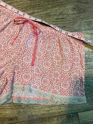 Gap Coral Floral Lace-Trim Pajama Shorts thumbnail 4