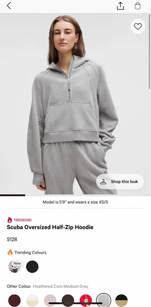 Lululemon Scuba Oversized Half-Zip Hoodie thumbnail 8