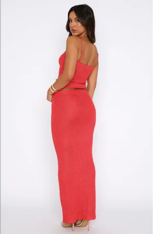 White Fox Love Galore Sequin Knit Set Red thumbnail 3
