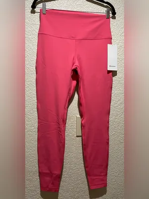 Lululemon NWT Align High Rise 28” leggings Glazed Pink Size 10 thumbnail 4