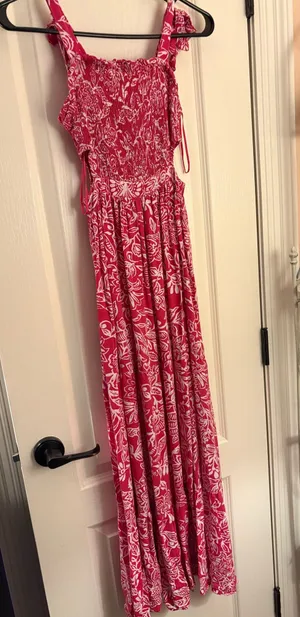 Sincerely Jules Tjmax pink floral maxi dress thumbnail 1