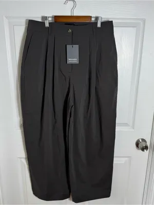 NWT Reformation Danielle Pants (Morel) Brown-Gray Size 8 Petite Baggy Wide Leg‎ thumbnail 10