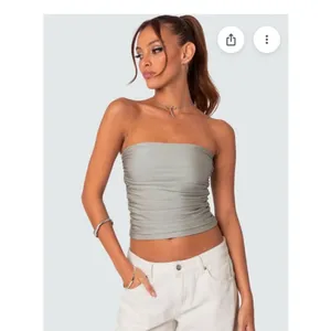 Edikted woman’s maxeen shiny Gathered tube top thumbnail 3