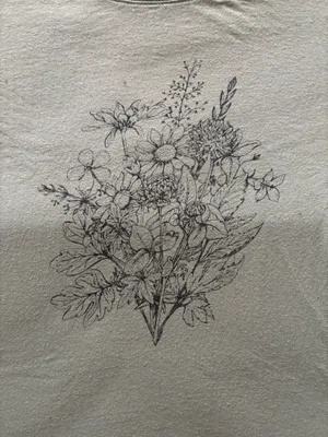 Green Floral T thumbnail 2