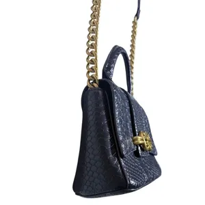 Zara Black Metal Buckle City Bag Faux Leather Top Handle & Crossbody Strap thumbnail 7