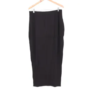 Naked Wardrobe Black Viscose Stretch Bodycon Maxi Skirt Plus Size 3X thumbnail 2