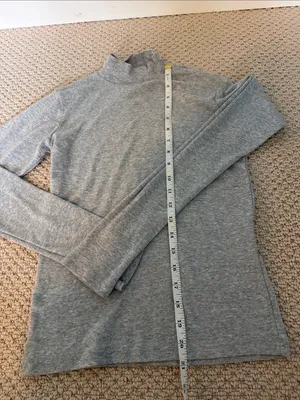 Brandy Melville One Size fits XS-Small Women's Grey Mock Neck Sweater thumbnail 2
