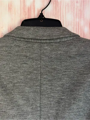 The Limited Gray Stretch Knit 3/4 Sleeve Single Button Blazer Size M thumbnail 9