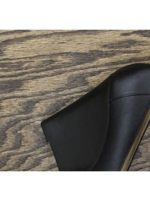 Michael Michael Kors Lock Accent Leather Textured Wedge High Heels Black 9.5M thumbnail 9
