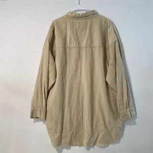 OFFLINE by Aerie Corduroy Pullover XL Beige Oversized Shacket Boho thumbnail 3