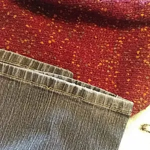 Elle Monaco Blue Mid Rise Bootcut Jeans thumbnail 6