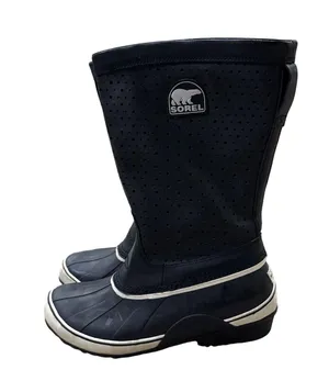 Sorel Boots Womens Size 11 Sorellington Black Tall Rain Waterproof MidCalf Boots thumbnail 1