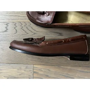 GH Bass Weejuns Jackie Brown Leather Tassel Loafers Women’s Size 6.5 thumbnail 3
