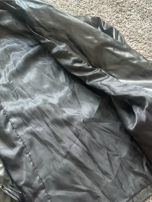 SHEIN Black Faux Leather Blazer Jacket thumbnail 4