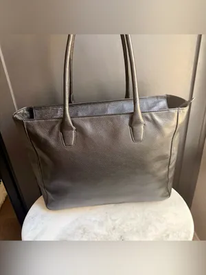Cole Haan Black Pebbled Leather Tote Bag - EUC thumbnail 3