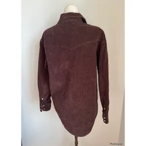 Aritzia Denim Forum Nina Corduroy Brown Jacket thumbnail 2