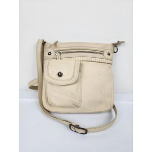 Brighton Cream Leather Crossbody with Front Pocket thumbnail 16