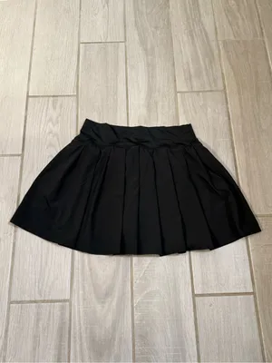 Vanilla Star Black Pleated Tennis Mini Skirt thumbnail 5