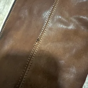 Frye | Women's Melissa Over The Knee Brown Cognac Riding Leather Boots, 7B thumbnail 12