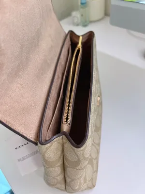 Coach Tammie Shoulder Bag In Signature Canvas With Floral Whipstitch ca016 thumbnail 5