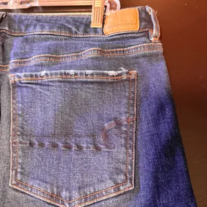 American Eagle Sz 14 Tomgirl Blue Jeans High Rise Relaxed Tapered Dark Wash thumbnail 10