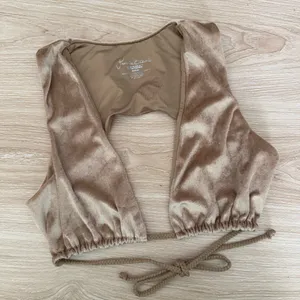 Frankies Bikinis Medium Suki Crushed Velvet Set Tan Beige Swim Minimal Cheeky thumbnail 3