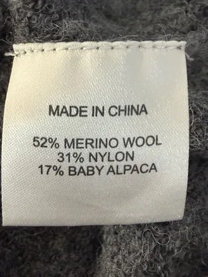 Quince Baby Alpaca Merino Wool Blend Crewneck Sweater Grey Size M thumbnail 5