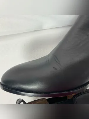 Madewell The Carina Boot True Black Leather Chelsea Ankle Booties Sz 10 thumbnail 5