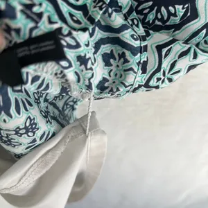 The Limited Teal Navy Medallion Print Sleeveless Elastic Waist‎ Shift Dress L thumbnail 4