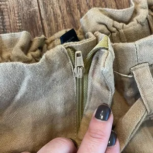 Forever 21 linen blend tan wide leg tie waist pant thumbnail 7