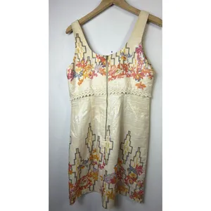 Free People medium large the big bang shimmer dress festival bohemian tiered thumbnail 6