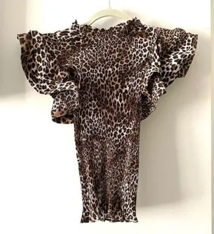 ‎TOP CHIC Statement Blouse NWT Brown thumbnail 1