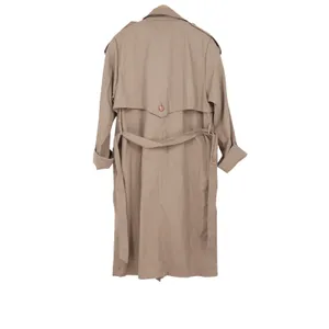 Brem Rainwear Trench Coat Womens 18 Long Belted Khaki Double Breasted Good thumbnail 7