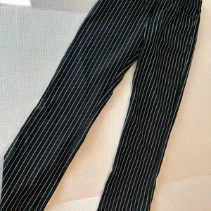 Yogipace Black and White Striped Women's Pants work/yoga pull on straight leg thumbnail 6